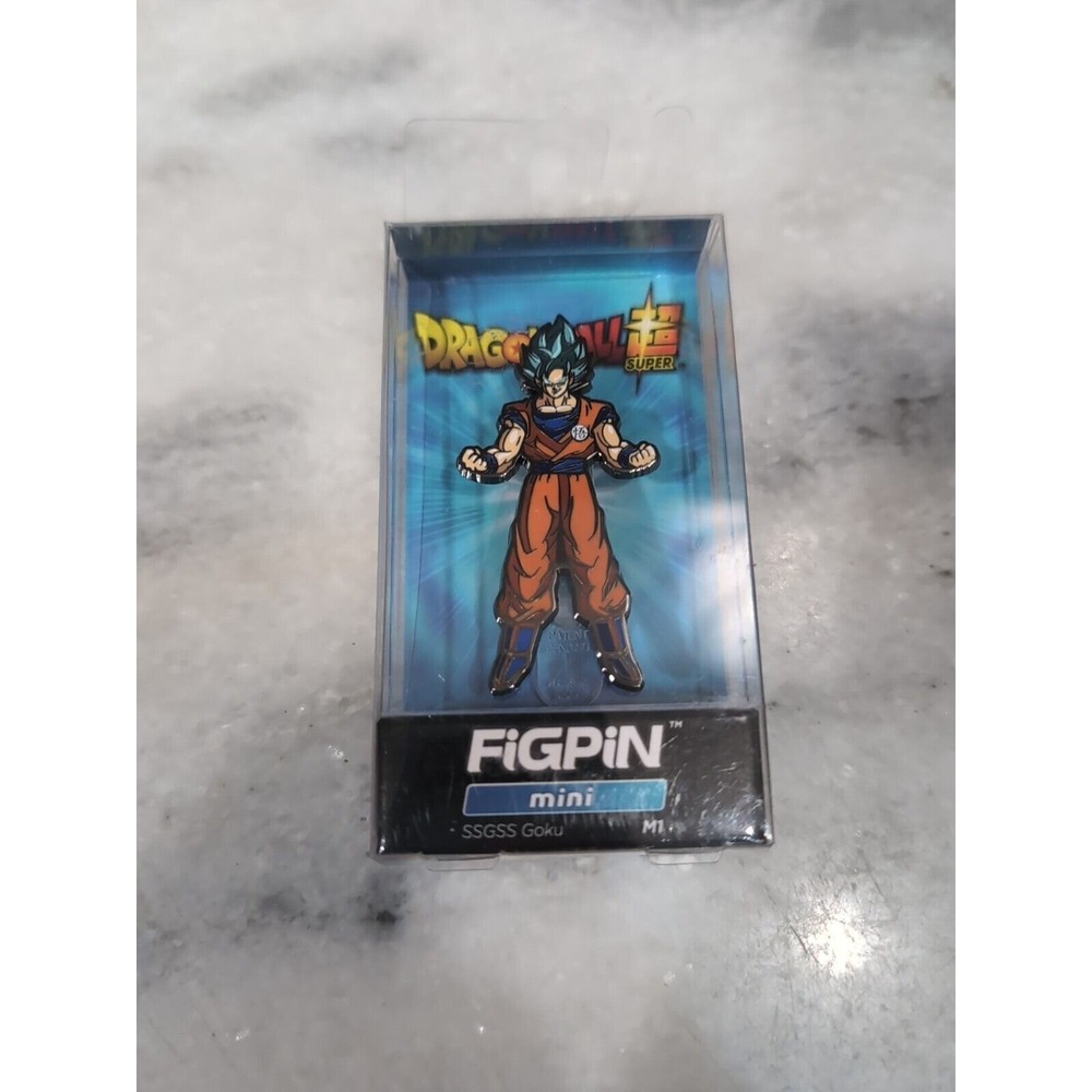 FiGPiN Mini #M1, Dragon Ball Super-‎ SSGSS Goku, Locked Enamel Pin, Miniature